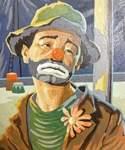 Sad Hobo Clown Diamond Painting