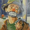 Sad Hobo Clown Diamond Painting