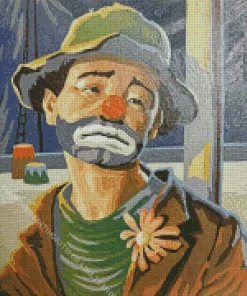 Sad Hobo Clown Diamond Painting