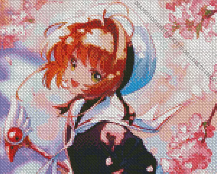 sakura kinomoto Diamond By Numbers Sakura Kinomoto Diamond Painting