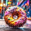 Splash Donut Diamond Painting