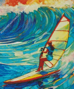 Surfer Girl Diamond Painting