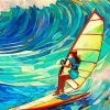 Surfer Girl Diamond Painting