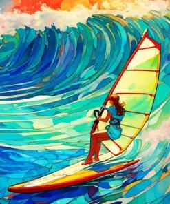 Surfer Girl Diamond Painting