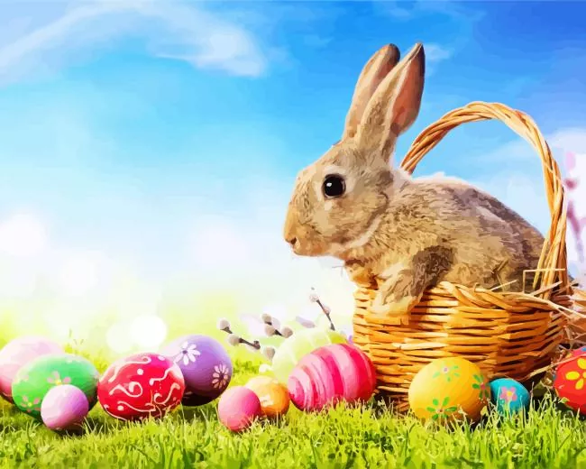 the easter bunny Diamond Paintings The Easter Bunny Diamond Painting