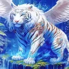 Tiger With Wings Diamond Painting
