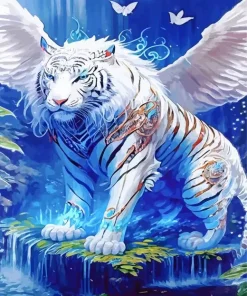 Tiger With Wings Diamond Painting