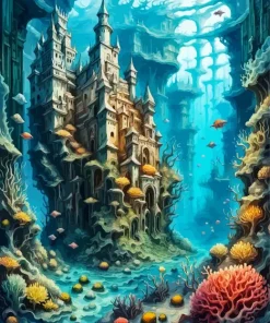 Underwater Castle Diamond Painting