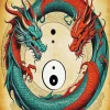 Yin Yang Dragon Diamond Painting