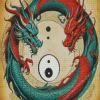 Yin Yang Dragon Diamond Painting