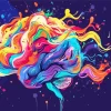 Abstract Colorful Brain Diamond Painting