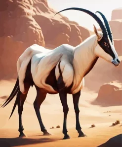 Arabian Oryx Bull Diamond Painting