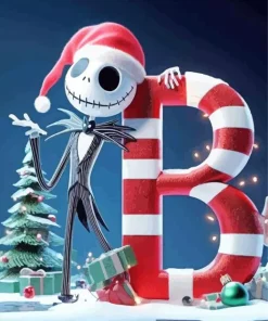 B Jack Skellington Diamond Painting
