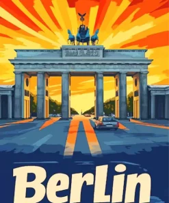 Berlin Brandenburg Gate Poster Diamond Painting