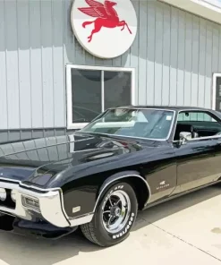 Black Classic Buick Riviera Diamond Painting