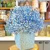 Blue Baby Breath Bouquet In A Vase Diamond Painting