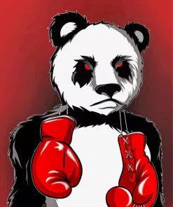 Boxer Panda Diamond Painting