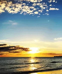 Butterfly Beach At Sunset Diamond Painting