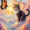 Butterfly Cat Diamond Painting