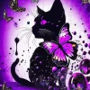 Butterfly Cat Art Diamond Painting
