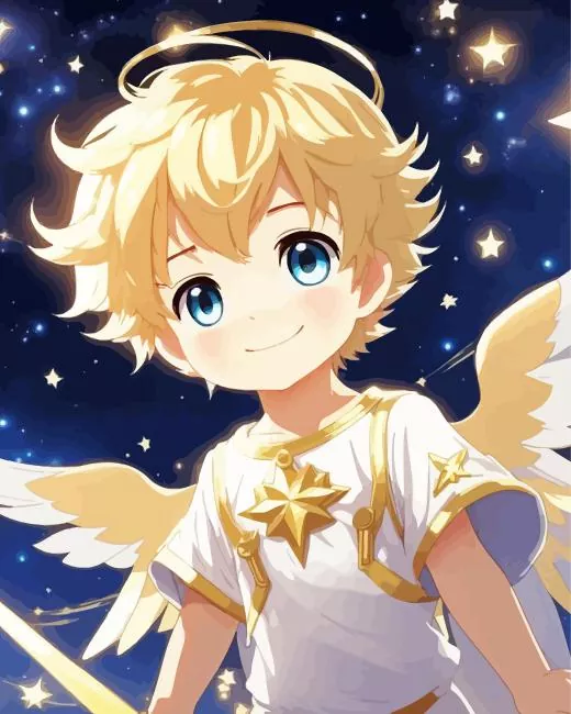 Cartoon Angel Boy Diamond Dotz Cartoon Angel Boy Diamond Painting