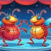 Cartoon Bugs Dancing Diamond Painting