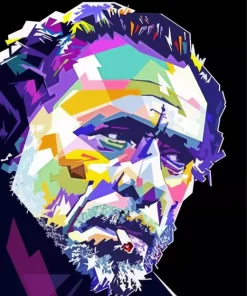 Charles Bukowski Pop Art Diamond Painting