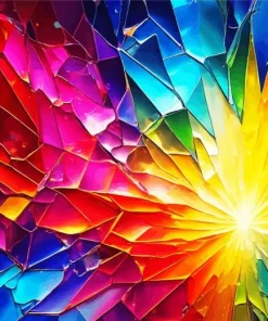 Colorful Broken Glass Diamond Painting