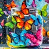Colorful Butterflies Diamond Painting