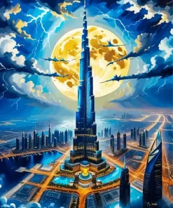 Dubai Burj Khalifa Diamond Painting
