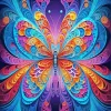 Fractal Abstract Butterfly Art Diamond Painting