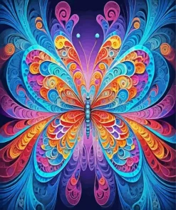 Fractal Abstract Butterfly Art Diamond Painting