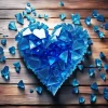 Glass Broken Heart Diamond Painting