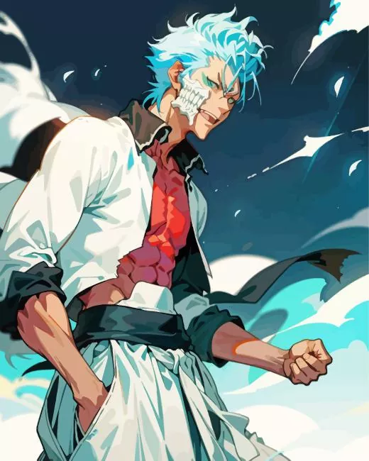 Grimmjow Jaegerjaquez Diamond With Numbers Grimmjow Jaegerjaquez Diamond Painting