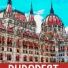 Hungary Budapest Poster Diamond Painting