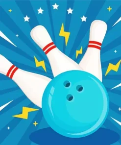 Illustration Bowling Diamond Painting