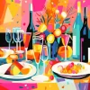 Illustration Brunch Art Diamond Painting