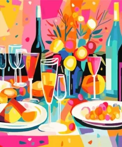 Illustration Brunch Art Diamond Painting