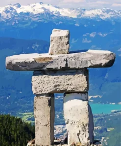 Inukshuk Whistler Diamond Painting