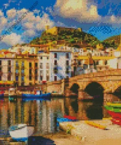 Italy Bosa Town Diamond Painting