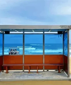 Korea Bus Stop Diamond Painting