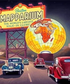 Massachusetts Boston Mapparium Diamond Painting