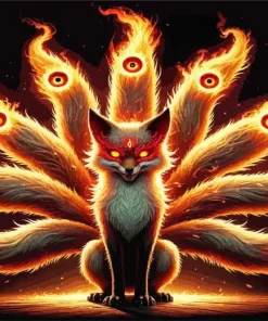 Nine Tailed Fox Art Diamond Painting