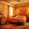 Old Burnt Orange Room Diamond Painting