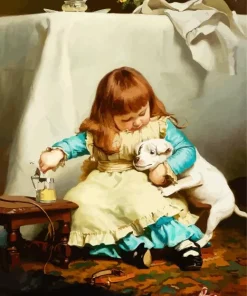 Once Bit Twice Shy Burton Barber Diamond Painting