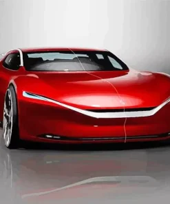 Red Buick Supercar Diamond Painting