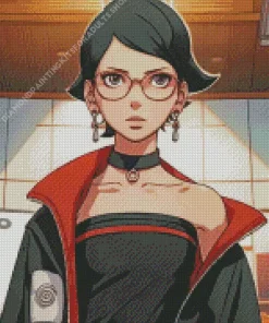 Sarada Uchiha Boruto Wife Diamond Painting