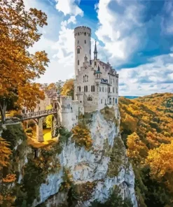 Schloss Lichtenstein Castle Diamond Painting