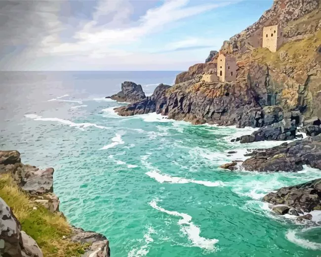 The botallack tin mine Diamond Dotz The Botallack Tin Mine Diamond Painting