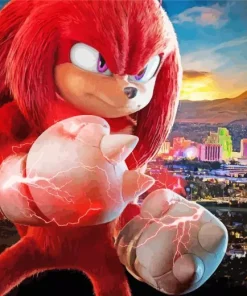 The Red Sonic Diamond Painting